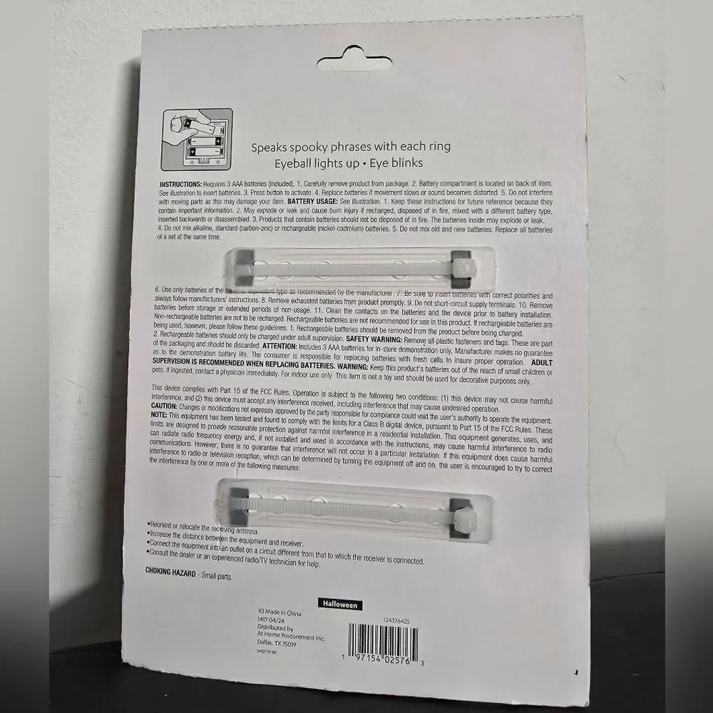 Animated Halloween Doorbell Ty Pennington At Home Spooky Sounds & Phrases